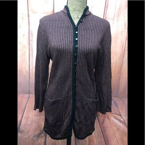 Vintage French rags size large button down sweater